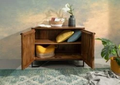 Commode 107x46 Manguier Laqué Brun STILMÖBEL #115 -Massivmoebel24 09 312 823 0015 4