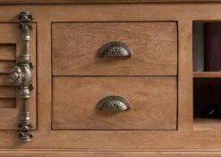 Meuble TV Manguier 220x45x55 Huilé Beige TOULOUSE #09 -Massivmoebel24 09 313 188 0009 05