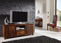 Meuble TV 145x45 Palissandre Laqué Life Honey METRO LIFE #125