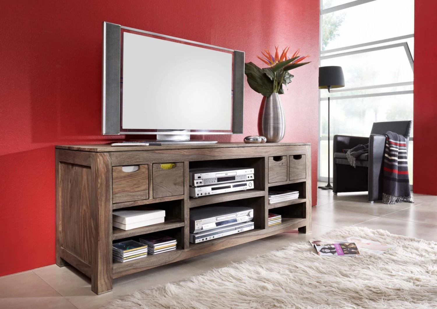 Meuble TV 148x50 Palissandre Huilé Gris Taupe NATURE GREY #40 1 Meuble TV 148x50 Palissandre Huilé Gris Taupe NATURE GREY #40