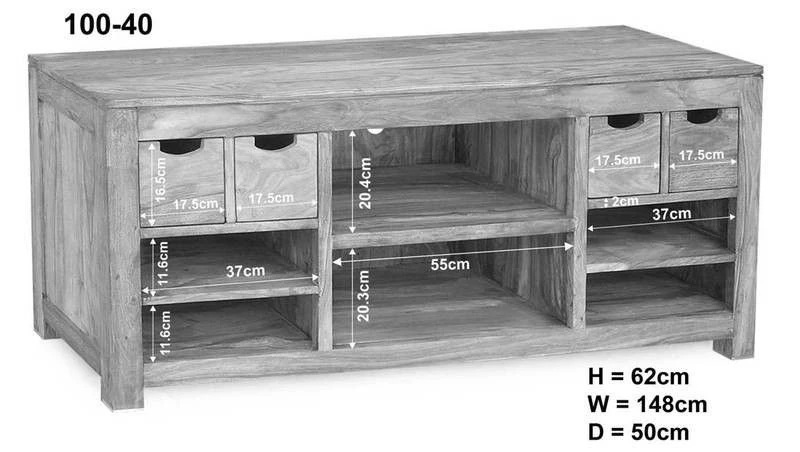 Meuble TV 148x50 Palissandre Huilé Gris Taupe NATURE GREY #40 5 Meuble TV 148x50 Palissandre Huilé Gris Taupe NATURE GREY #40 – Image 5