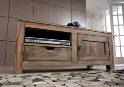 Meuble TV 108x45 Palissandre Huilé Gris Taupe NATURE GREY #0117 7 Meuble TV 108x45 Palissandre Huilé Gris Taupe NATURE GREY #0117 -Massivmoebel24 09 313 550 3017 3