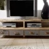 Meuble TV 196x40 Manguier Brut Imprimé Bois Naturel FACTORY #130