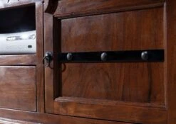 Meuble TV 200x45 Acacia Laqué Nougat OXFORD #326 9 Meuble TV 200x45 Acacia Laqué Nougat OXFORD #326 -Massivmoebel24 09 313 620 0126 4