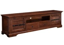 Meuble TV 200x45 Acacia Laqué Nougat OXFORD #326 11 Meuble TV 200x45 Acacia Laqué Nougat OXFORD #326 -Massivmoebel24 09 313 620 0126 9