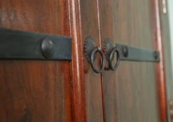 Buffet D'angle 107x54 Acacia Laqué Nougat OXFORD #526 -Massivmoebel24 09 313 620 0P15 6