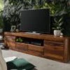 Meuble TV 200x45 Palissandre Ciré Noisette TORONTO #251