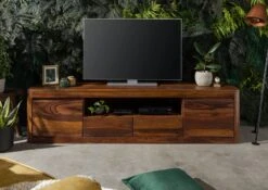 Meuble TV 200x45 Palissandre Ciré Noisette TORONTO #251 12 Meuble TV 200x45 Palissandre Ciré Noisette TORONTO #251 -Massivmoebel24 09 313 665 1051 3