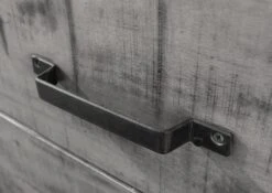 Meuble TV 180x40 Manguier Laqué Gris HEAVY INDUSTRY #139 -Massivmoebel24 09 313 677 0139 6