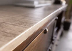 Meuble TV 150x40 Manguier Laqué Brun HEAVY INDUSTRY #219 14 Meuble TV 150x40 Manguier Laqué Brun HEAVY INDUSTRY #219 -Massivmoebel24 09 313 677 0208 7