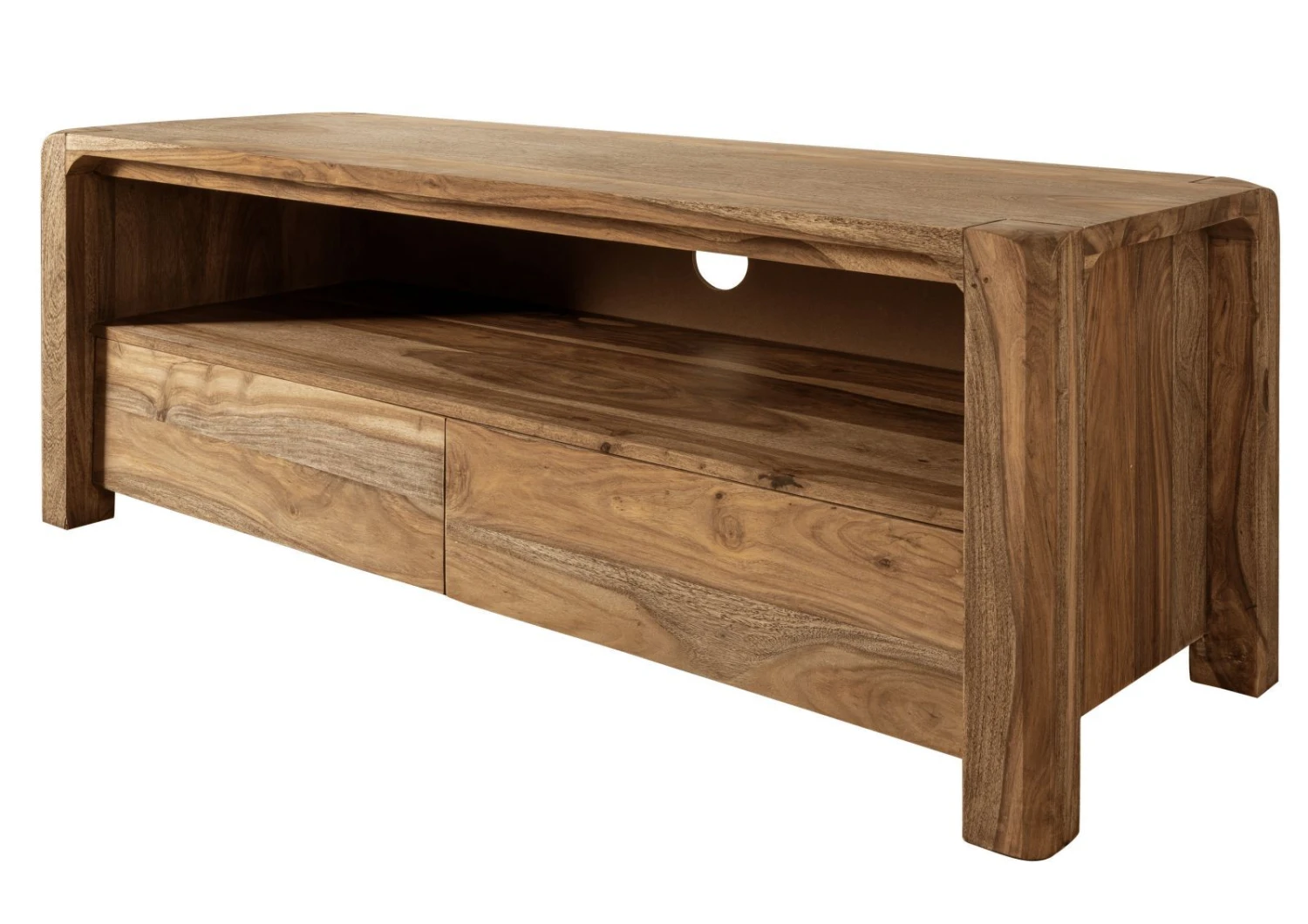 Meuble TV 125x45 Palissandre Huilé Brun BUENO #1002 9 Meuble TV 125x45 Palissandre Huilé Brun BUENO #1002 – Image 9