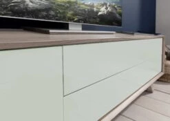 Meuble TV 180x45 Acacia Laqué Brun-Blanc TROMSO #105 -Massivmoebel24 09 313 697 2005 5