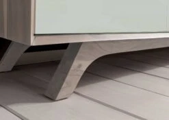 Meuble TV 180x45 Acacia Laqué Brun-Blanc TROMSO #105 -Massivmoebel24 09 313 697 2005 6