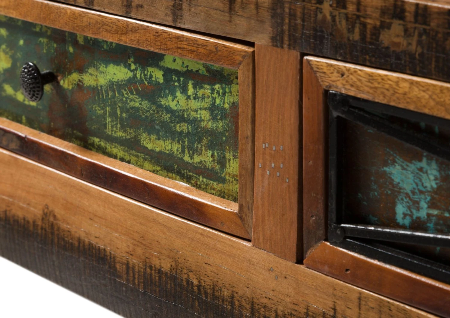 Meuble TV En Bois De Récupération Multicolore NATURE OF SPIRIT #134 4 Meuble TV En Bois De Récupération Multicolore NATURE OF SPIRIT #134 – Image 4