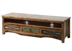 Meuble TV En Bois De Récupération Multicolore NATURE OF SPIRIT #134 16 Meuble TV En Bois De Récupération Multicolore NATURE OF SPIRIT #134 -Massivmoebel24 09 313 700 0034 09