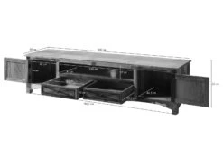 Meuble TV En Bois De Récupération Multicolore NATURE OF SPIRIT #137 -Massivmoebel24 09 313 700 0037 08