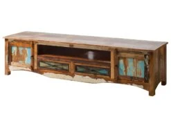 Meuble TV En Bois De Récupération Multicolore NATURE OF SPIRIT #137 -Massivmoebel24 09 313 700 0037 09