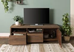 PURE MANGO #123 Meuble TV En Bois De Manguier - Huilé / Marron 178x48x58 -Massivmoebel24 09 313 724 1023 04