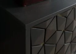 Meuble TV En Bois De Manguier 180x45x50 Gris Huilé DIAMOND #124 15 Meuble TV En Bois De Manguier 180x45x50 Gris Huilé DIAMOND #124 -Massivmoebel24 09 313 760 0024 06