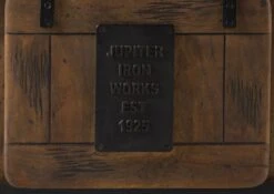 Meuble TV En Bois D' Acacia Huilé RAILWAY #435 -Massivmoebel24 09 313 772 3029 05