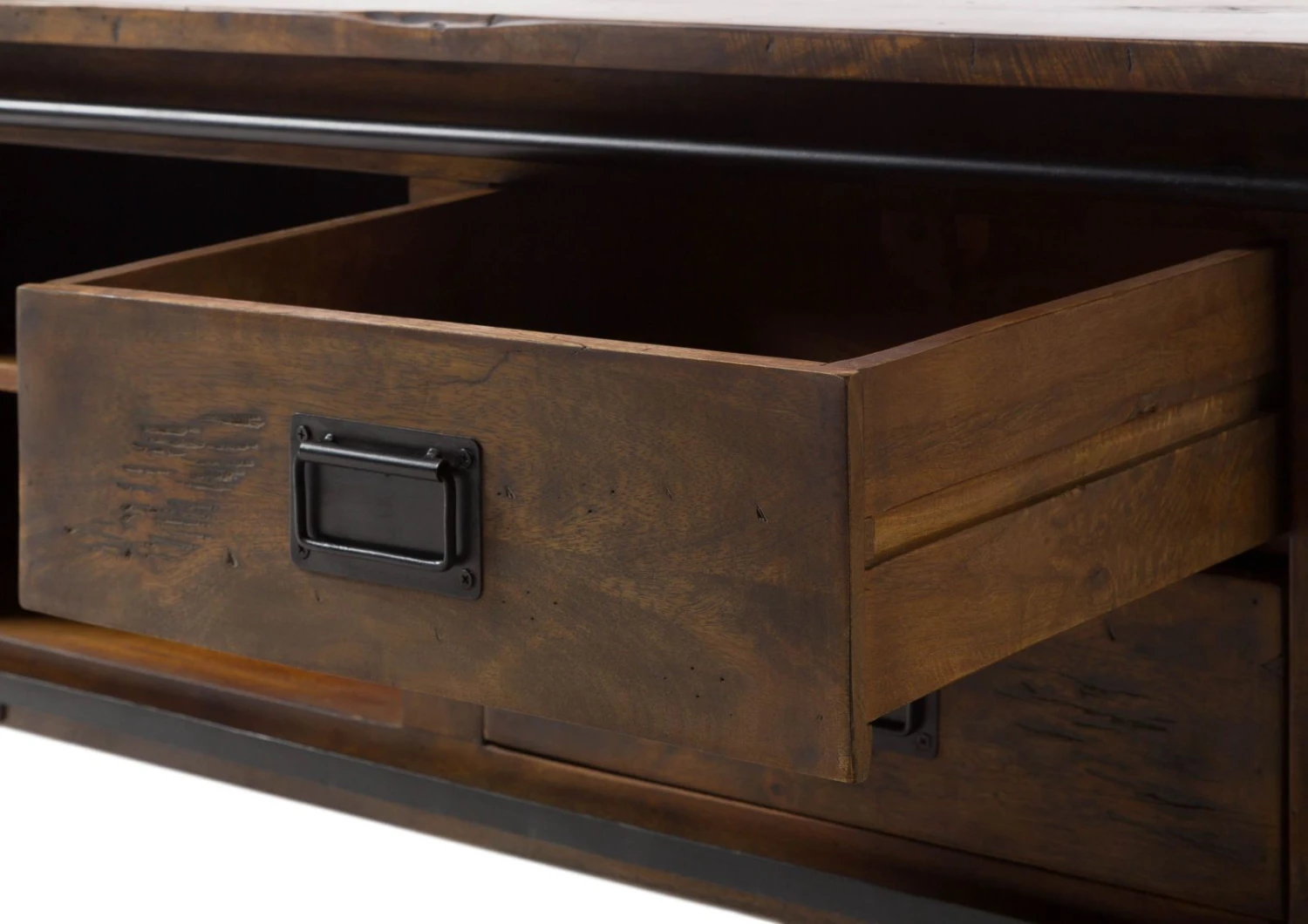 Meuble TV En Bois D' Acacia Huilé RAILWAY #436 5 Meuble TV En Bois D' Acacia Huilé RAILWAY #436 – Image 5