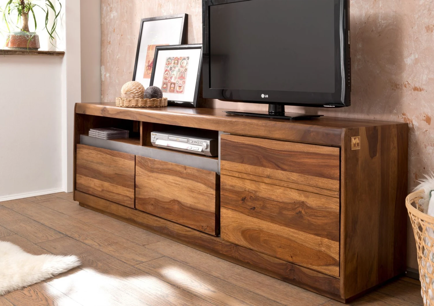 Meuble TV 180x40 Palissandre Laqué Noble Unique SYDNEY #142 2 Meuble TV 180x40 Palissandre Laqué Noble Unique SYDNEY #142 – Image 2