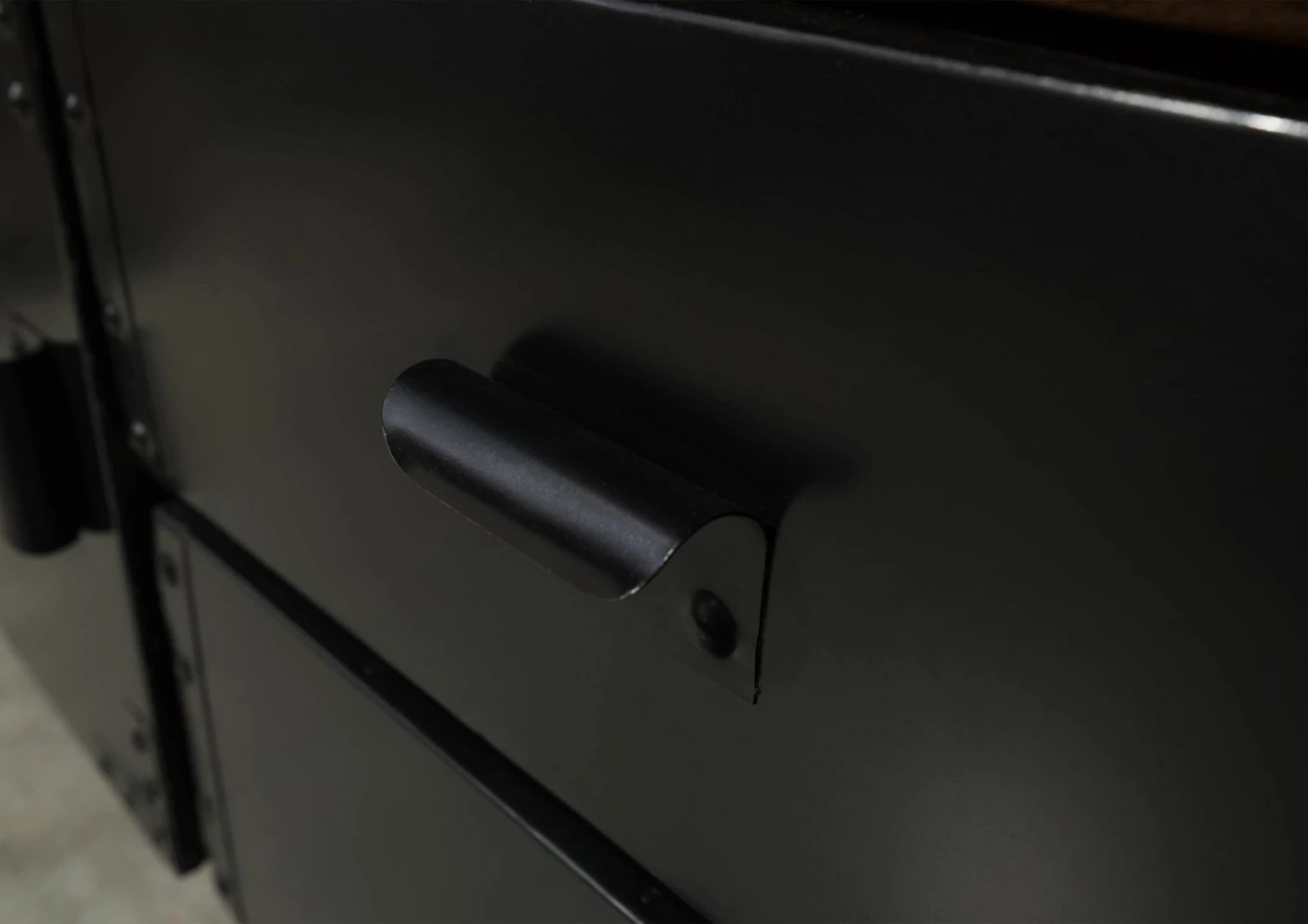 Meuble TV 208x43 Bois De Récupération Laqué Multicolore INDUSTRIAL #106 6 Meuble TV 208x43 Bois De Récupération Laqué Multicolore INDUSTRIAL #106 – Image 6