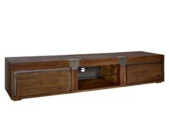 Meuble TV 205x48 Manguier Laqué Brun AMSTERDAM #02 11 Meuble TV 205x48 Manguier Laqué Brun AMSTERDAM #02 -Massivmoebel24 09 313 877 0002 9