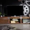 Meuble TV 205x48 Manguier Laqué Brun AMSTERDAM #03