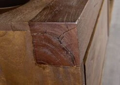 Meuble TV 205x48 Manguier Laqué Brun AMSTERDAM #03 -Massivmoebel24 09 313 877 0003 3