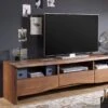 Meuble TV 191x45 Acacia Laqué Brun PURE ACACIA #209