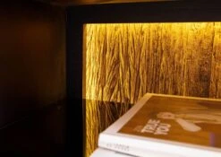 Meuble TV En Bois De Manguier / Bois De Récupération 180x47x60 Noir / Naturel Laqué DAVIS #10 -Massivmoebel24 09 313 888 0010 05 1