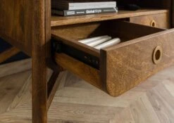 Meuble TV Manguier 180x45x50 Marron Huilé / Marbre Véritable LOS ANGELES #02 16 Meuble TV Manguier 180x45x50 Marron Huilé / Marbre Véritable LOS ANGELES #02 -Massivmoebel24 09 313 891 0102 07