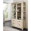 Vitrine 110x45 Acacia Blanchi Blanc NATURE WHITE #65