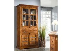 Vitrine 95x50 Acacia Laqué Miel OXFORD #0452