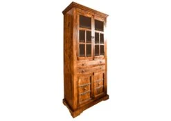 Vitrine 95x50 Acacia Laqué Miel OXFORD #0452 -Massivmoebel24 09 320 610 P006 9