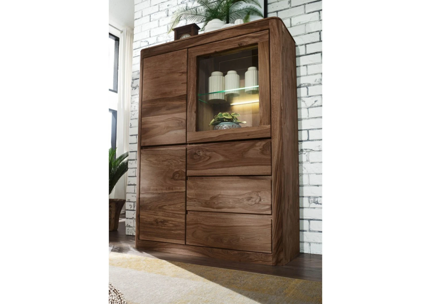 Vitrine 109x40 Palissandre Teinté Smoked Cherry TORONTO #109 2 Vitrine 109x40 Palissandre Teinté Smoked Cherry TORONTO #109 – Image 2