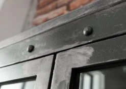 Vitrine 92x40 Manguier Laqué Gris HEAVY INDUSTRY #143 -Massivmoebel24 09 320 677 0143 5