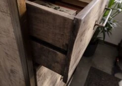 Buffet 81x46 Manguier Laqué Brun HEAVY INDUSTRY #217 -Massivmoebel24 09 320 677 0218 4