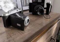 Buffet 81x46 Manguier Laqué Brun HEAVY INDUSTRY #217 -Massivmoebel24 09 320 677 0218 6