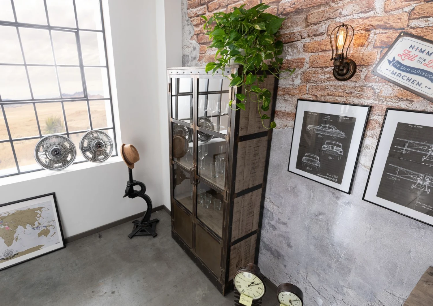 Vitrine 92x40 Manguier Laqué Brun HEAVY INDUSTRY #243 2 Vitrine 92x40 Manguier Laqué Brun HEAVY INDUSTRY #243 – Image 2