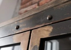 Vitrine 92x40 Manguier Laqué Brun HEAVY INDUSTRY #243 12 Vitrine 92x40 Manguier Laqué Brun HEAVY INDUSTRY #243 -Massivmoebel24 09 320 677 0243 5