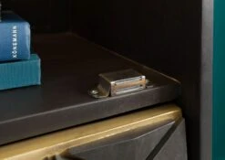 Vitrine En Bois De Manguier 63x40x200 Gris Huilé DIAMOND #116 -Massivmoebel24 09 320 760 0016 06