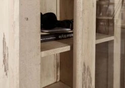 Vitrine 100x45 Manguier Laqué Blanchi RAILWAY #326 13 Vitrine 100x45 Manguier Laqué Blanchi RAILWAY #326 -Massivmoebel24 09 320 772 2024 5