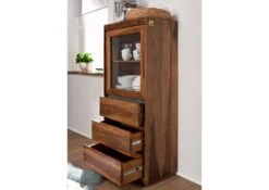 Vitrine 63x40 Palissandre Laqué Noble Unique SYDNEY #104 -Massivmoebel24 09 320 777 0104 4