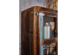 Vitrine 100x40 Bois De Récupération Laqué Multicolore FREEZY #30 -Massivmoebel24 09 320 803 1020 3