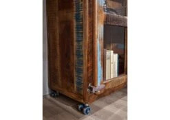 Vitrine 100x40 Bois De Récupération Laqué Multicolore FREEZY #30 -Massivmoebel24 09 320 803 1020 4