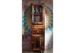 Vitrine 55x38 Bois De Récupération Laqué Multicolore FREEZY #41 -Massivmoebel24 09 320 803 1031 3