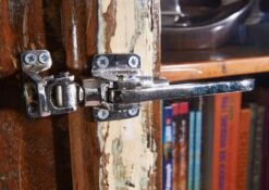 Vitrine 55x38 Bois De Récupération Laqué Multicolore FREEZY #41 -Massivmoebel24 09 320 803 1031 4