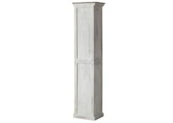 Armoire 44x35x188 En Bois De Manguier / Acacia Blanc Ciré CASTLE-ANTIK #110 -Massivmoebel24 09 320 810 1050 10